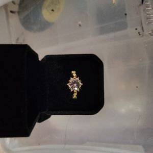 Beautiful ladies gold vermiel ring to be shown off.